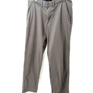 Nautica Men's Flex Classic Fit Pants Wrinkle Resistant Chino 33x32 Olive